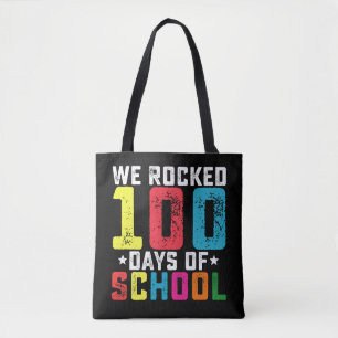 We Rocked 100 Days of School Teacher Student Tote Bag