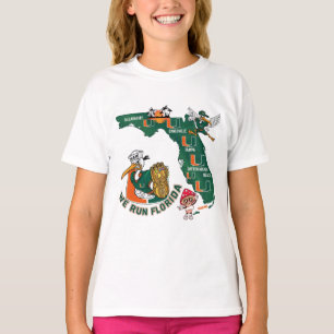 We Run Florida Football Fan Gameday Graphic T-Shirt
