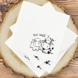 We Said I Moo Wedding Napkin