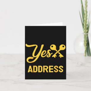 We Said Yes To The Address 2026 Real Estate New Ho Card