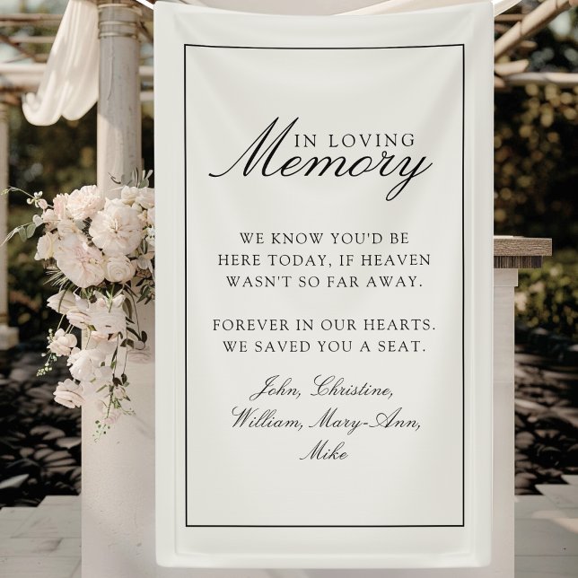 "We Saved You A Seat"  Ivory Wedding Banner ("We Saved You A Seat" Ivory Wedding Banner)