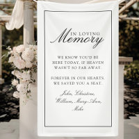 "We Saved You A Seat" White Wedding