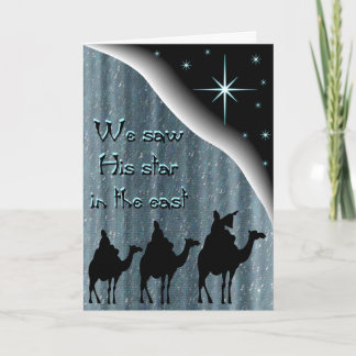 We Saw His Star Holiday Card