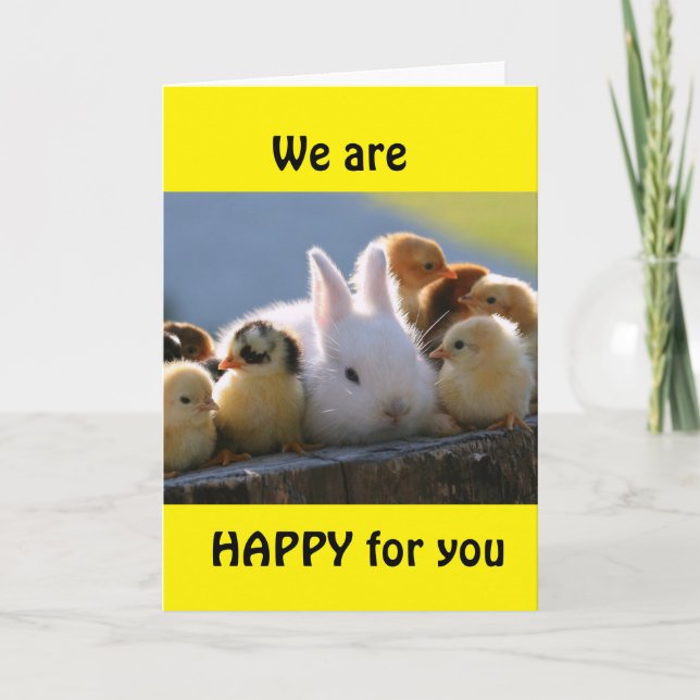 WE SAY "CONGRATULATIONS" & WE'LL MISS YOU! CARD (Front)