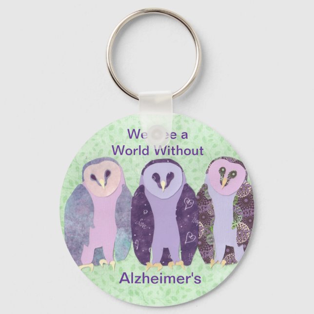 We See a World Without Alzheimers Key Ring (Front)