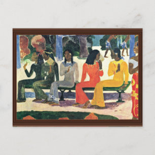 We Shall Not Go To The Market Today,  By Gauguin Postcard