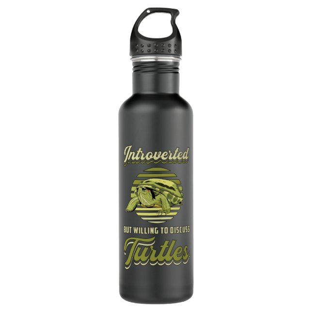 We Shell Overcome Turtle Lover Turtles Ocean Gift 710 Ml Water Bottle (Front)