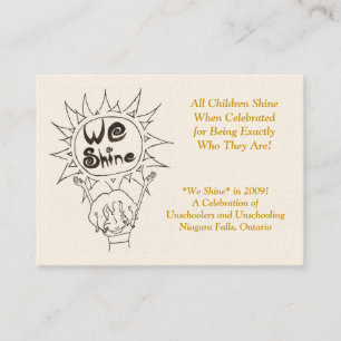 We Shine Business Cards