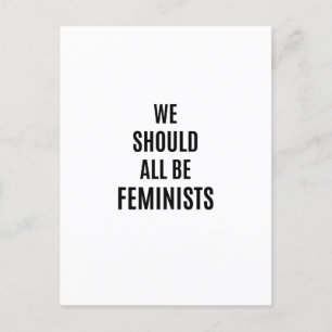 We Should All Be Feminists Postcard