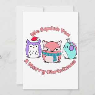We Squish You A Merry Christmas  Invitation