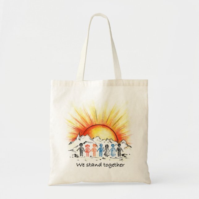 We stand together tote bag (Front)