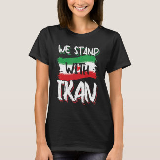 We Stand With Iran  Free Iran Love  Solidarity Per T-Shirt