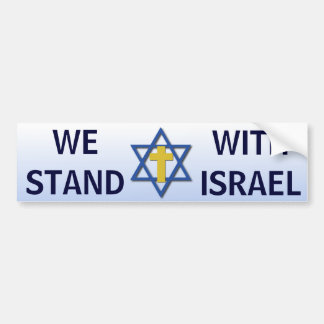 We Stand With Israel Bumper Sticker