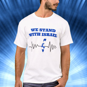 We Stand With Israel Patriotic Jewish T-Shirt