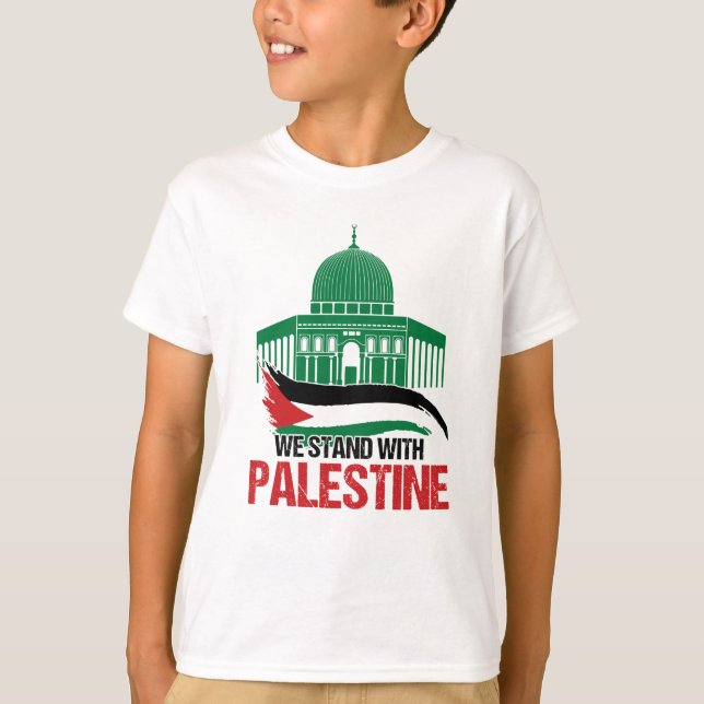 We Stand With Palestine T-Shirt (Front)