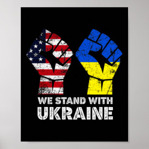 We Stand With Ukraine America Stand With Ukraine  Poster