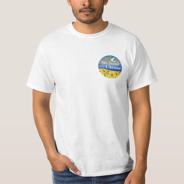 We Stand with Ukraine Men's T-Shirt (Front)
