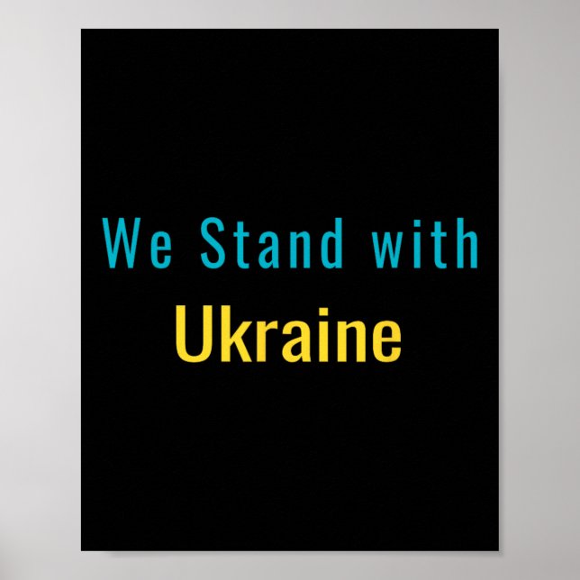 We Stand With Ukraine  Poster (Front)
