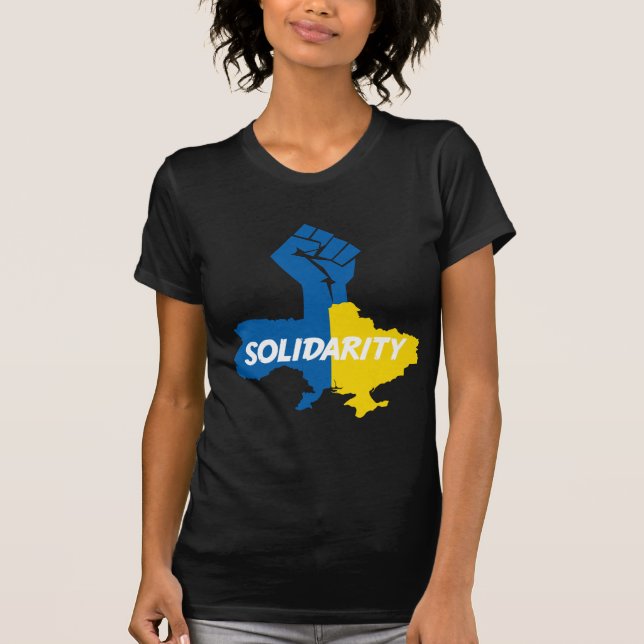 We stand with Ukraine T-Shirt (Front)