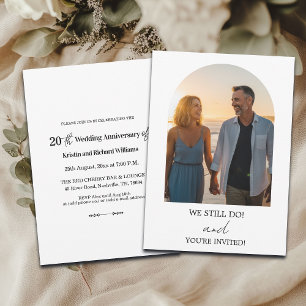 We Still Do 20th Wedding Anniversary Photo Invitation