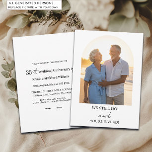 We Still Do 35th Wedding Anniversary Photo Invitation