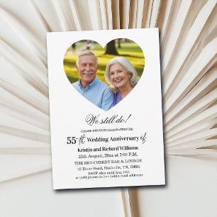 We Still Do 55th Wedding Anniversary Photo Invitation