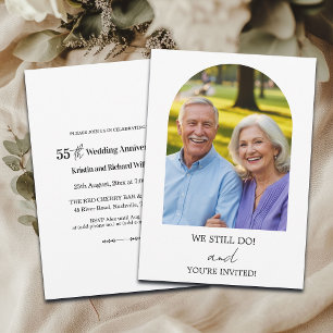 We Still Do 55th Wedding Anniversary Photo Invitation