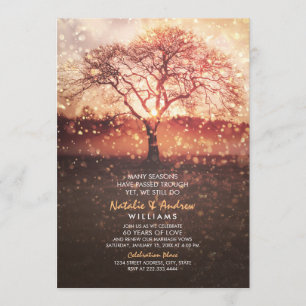 We Still Do 60th Wedding Anniversary Love Seasons Invitation