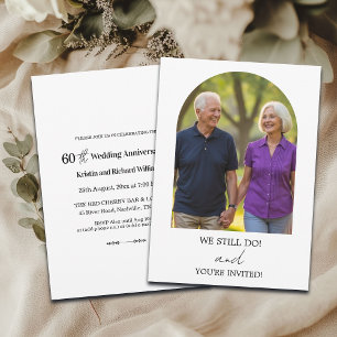 We Still Do 60th Wedding Anniversary Photo Invitation