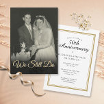 We Still Do Any Year Wedding Anniversary Photo Invitation<br><div class="desc">A chic wedding anniversary vow renewal photo invitation that's perfect for any year anniversary. You can customise the colour to match your anniversary celebration. Designed by Thisisnotme©</div>