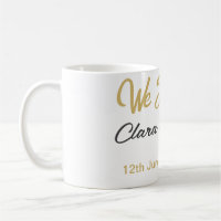 We still do couple name date champagne gold vow re