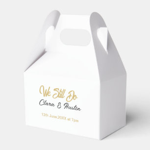 We still do couple name date champagne gold vow re favour box