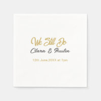We still do couple name date champagne gold vow re