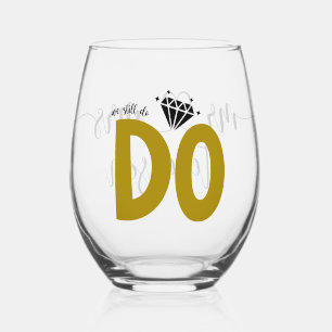 We Still Do – Diamond Embrace Personalised Stemless Wine Glass