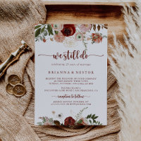 We Still Do Gold Rustic Floral Vow Renewal