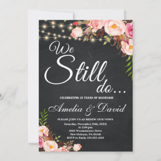 We Still Do invitation, Vow Renewal Invitation