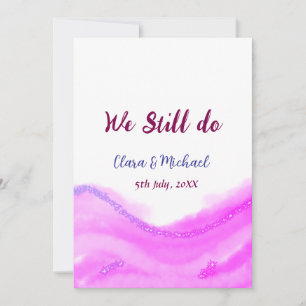 We still do pink purple watercolor glitter sparkle invitation