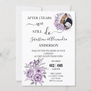 We still Do Renewal Wedding Vows Anniversary Invit Invitation