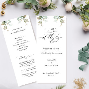 We Still Do, Wedding Anniversary Ceremony Program Programme