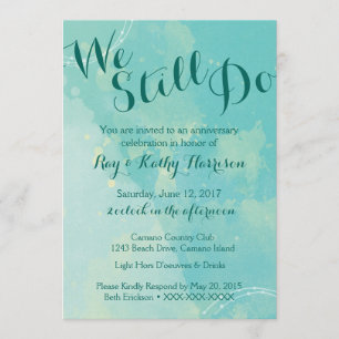 We Still Do Wedding Anniversary Invitation