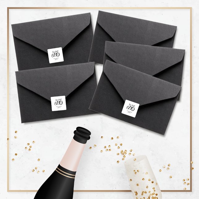 We Still Do Wedding Anniversary Typography Square Sticker (Creator Uploaded)