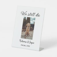 We still do wedding couple pet photo name date sim