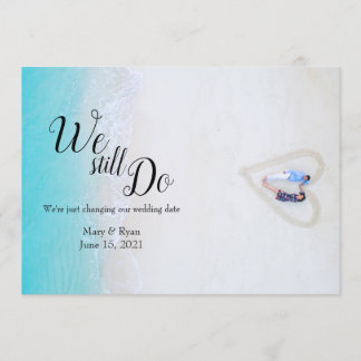 We Still Do | Wedding Postponement Simple Update Invitation