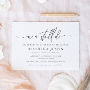 We Still Do Wedding Vow Renewal Invitations