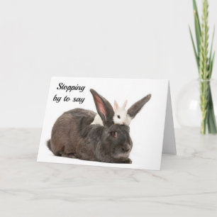 WE STOPPED BY TO SAY **JOY AND MERRIMENT** TO YOU HOLIDAY CARD