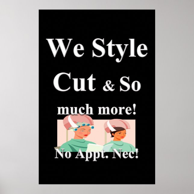 We Style Cut Beauty Salon Poster (Front)