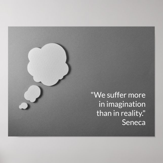 We suffer more in imagination poster (Front)