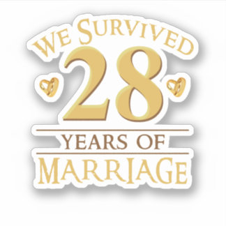 We Survived 28 Years Of Marriage Couple 28th Anniv