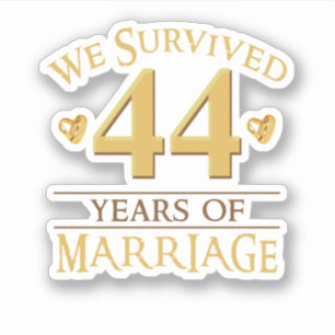 We Survived 44 Years Of Marriage Couple 44th Anniv
