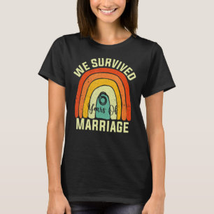 We Survived 6 Years Of Marriage Couple 6th Anniver T-Shirt